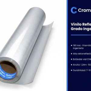 Vinilo Reflectivo Grado Ingeniería 190mic 1.24m — Cromatec ADVINYL