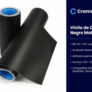Vinilo de Corte Negro Matte 80mic — Cromatec